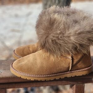 Rare UGG Boots with Real Fur Trim